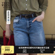 Teenie Weenie小熊女裝牛仔短褲2025夏季新款簡約休閑時尚學(xué)院褲子 中藍(lán)色 S