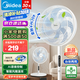 美的（Midea）電風(fēng)扇家用遠(yuǎn)距送風(fēng)遙控智能落地扇七葉智能感溫立式電扇宿舍臥室搖頭 【25年新品】升級AI聲控風(fēng)隨溫變款35AS