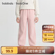 巴拉巴拉balaOne童裝兒童加絨褲子女童運(yùn)動(dòng)長褲2025冬裝新款保暖 夢幻粉60316 120