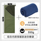 北極狼（BeiJiLang）睡袋輕量化夏季成人戶(hù)外露營(yíng)便攜薄款超輕迷你信封式睡袋隔臟徒步 蒼松茵【超輕680克】+搖粒絨內膽