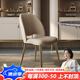 真皮餐椅家用現代簡(jiǎn)約北歐靠背舒適餐廳酒店極簡(jiǎn)意式輕奢餐桌椅子 餐椅 香檳金【全真皮】