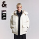 杰克·瓊斯（JACK&JONES）男裝衣服秋冬短款羽絨服男保暖外套合集 224412066月光灰 M 175