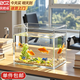 貝初眾魚(yú)缸一體缸自循環(huán)桌面造景生態(tài)斗魚(yú)缸熱彎玻璃魚(yú)缸家用客廳辦公室 【標準套餐】大號 30*18*20cm 高清熱彎玻璃 生態(tài)魚(yú)缸