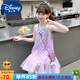 迪士尼（Disney）童裝女童夏季連衣裙新款兒童美人魚裙子夏天無袖亮片魚尾裙小女孩 單件紫色美人魚公主裙 130 建議7~8歲（120-130cm）