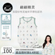 nest designs嬰兒衣服哈衣竹棉彈力紗布雙層短袖春夏新品包屁衣連體衣爬服 翩翩精靈(無(wú)袖半開(kāi)襟款） 100cm