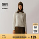 森馬（Semir）森柔毛衫|毛衣女絞花溫柔寬松2024冬圓領(lǐng)刺繡套頭衫109724107002