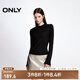 ONLY春夏簡約百搭修身打底衫半高領(lǐng)長袖T恤女|124302014 H1Z 黑色 M (165) 84A