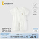 童泰（TONGTAI）嬰兒短袖連體衣夏季薄款純棉新生兒開襠哈衣爬服無骨提花睡衣 白色 90cm