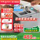 東菱（Donlim）面包機全自動和面機冰淇淋機家用 多功能揉面機可預(yù)約自動撒料 早餐蛋糕酸奶肉松DL-4705 鈦金灰【單機】酵母果料智能雙撒