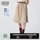 Teenie Weenie小熊女裝半身裙2025夏季新款輕工裝潮酷涼感通勤半裙 卡其色 M