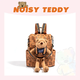 NOISY TEDDY新款嘻鬧泰迪草莓酪甜甜圈潮流百搭雙肩包外出逛街背 棕色