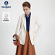 Navigare意大利小帆船女士通勤休閑西服簡(jiǎn)約利落西裝外套2331804506 白 L 