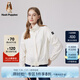 Hush Puppies暇步士女裝春季新款戶外休閑印花UPF50+時(shí)尚短款防曬外套 128米白 M