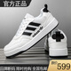 品牌專(zhuān)柜正品情侶款夏季網(wǎng)面透氣休閑耐磨小白鞋韓版潮流運動(dòng)板鞋 白黑 41