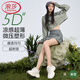 浪莎絲襪女連褲襪夏季超薄5D冰絲美腿塑形防勾絲光腿神器黑肉色打底襪 膚色- 4條 M 均碼【80-120斤】
