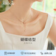 阿吉豆項(xiàng)鏈女春日上新珍珠項(xiàng)鏈甜美蝴蝶結(jié)珍珠水鉆流蘇頸鏈頸生日禮物女 玫金色 41cm 1個(gè)