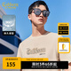 卡賓（CABBEEN）【純棉】光暈LOGO短袖T恤男2024夏季新款印花潮牌休閑新疆棉 亞麻色05 L /175/50
