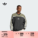 adidas陳冠希同款街頭漫游系列復(fù)古V領(lǐng)套頭衫新款阿迪達斯三葉草 黑色/巖層橄欖綠     XS
