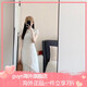 GUYN新中式國(guó)風(fēng)白色連衣裙女夏季2025新款氣質(zhì)溫柔風(fēng)改良旗袍長(zhǎng)裙子 杏白色 L 均碼