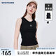 Navigare意大利小帆船圓領(lǐng)針織背心女夏季修身內(nèi)搭吊帶衫顯瘦百搭打底衫 暗夜黑 M