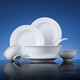 景德鎮(zhèn)（jdz）陶瓷餐具整套家用中式純色無(wú)鉛碗盤(pán)餐具喬遷禮物實(shí)用高檔送人流霜