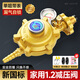 家韻（jiayun）新國標(biāo)家用1.2液化氣減壓閥大流量大火力低壓燃氣灶煤氣罐自閉閥 新國標(biāo)家用1.2帶表防爆減壓閥