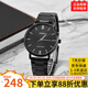 卡西歐（CASIO）手表男超薄大表盤 簡(jiǎn)約休閑商務(wù)指針石英男表MTP-VT01劍魚系列 MTP-VT01B-1B（京倉(cāng)京配）
