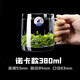 樂美雅（Luminarc）帶把透明玻璃茶杯辦公室耐熱泡茶杯有蓋大容量水杯家用防摔杯子 諾卡款380ml*1【帶蓋】