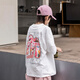 哈羅小黃鴨 HAL.DUCK2025新款夏季卡通印花白色T恤男女童百搭休閑上衣時(shí)尚潮款 白色T恤 120 控49