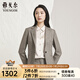雅戈爾套西上衣女毛料系列女西服更顯年輕簡潔大氣商場同款 咖色千鳥格 L 160/84A