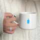 BlueBottleCoffee藍(lán)瓶咖啡日本限定小藍(lán)瓶子馬克杯陶瓷咖啡杯經(jīng)典復(fù)古工藝陶瓷水杯伴手禮杯 350ml馬克杯-清澄白河店