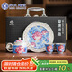 蘇氏陶瓷（SUSHI CERAMICS）鎏銀荷塘清趣茶壺套裝非遺大師鄭文強(qiáng)作品功夫茶具禮盒