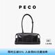 PECO989小丑保齡球包植鞣皮油蠟長(zhǎng)柄手拎腋下包法棍超火波士頓包 經(jīng)典黑頭層熔巖油蠟牛皮現(xiàn)貨