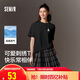 森馬（Semir）迪士尼短袖t恤女中長(zhǎng)款寬松圓領(lǐng)上衣25夏涼感打底衫109325100025