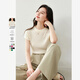 梵希蔓舒適感涼爽針織衫2025夏季新款顯瘦彈力修身短袖T恤上衣女 30138 杏色 L