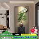 展維入戶玄關(guān)畫(huà)正對(duì)門(mén)掛畫(huà)高級(jí)感現(xiàn)代輕奢高檔玄關(guān)裝飾畫(huà)進(jìn)門(mén)壁畫(huà)綠植 開(kāi)枝散葉-新中式 70*145【 晶瓷畫(huà)面+鋁合金邊框】