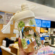 貞嘻玻璃杯夏季水杯大容量女士咖啡杯吸管杯泡茶杯學(xué)生杯子生日禮物女 創(chuàng  )意diy卡通水杯500ml