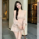 法舒琳2025套裝女適合洋氣小女人穿的甜美辣妹慵懶休閑短褲兩件套顯瘦 粉色仙女雪紡套裝 M 建議90-105斤