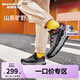 Skechers斯凱奇兒童戶外鞋大童運(yùn)動(dòng)鞋透氣旋鈕搭扣童鞋男童跑鞋406433L