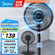 美的（Midea）電風(fēng)扇 家用風(fēng)扇 落地扇 立式輕音節(jié)能強風(fēng)電扇 宿舍降溫循環(huán)柔風(fēng)自然風(fēng)桌面小風(fēng)扇 國家補貼 【7葉臺地兩用】之選 SAF30AB