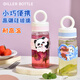 Diller高硼硅玻璃杯高顏值新款帶提環(huán)男女學(xué)生便攜簡約高級水杯子耐高溫 藍色-臘腸狗300ml