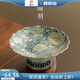 陶羽汝窯繁花茶點(diǎn)盤果盤高腳盤點(diǎn)心水果中式高足供佛糕點(diǎn)陶瓷小碟子 仿宋汝窯·繁花143果盤