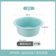 茶花臉盆加深家用大號洗衣盆塑料盆子宿舍用學(xué)生洗臉盆嬰兒洗腳盆子 藍色 36cm