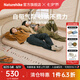 Naturehike挪客奶酪自動充氣墊 戶外折疊睡墊床加厚氣墊床露營床墊防潮地墊 杏仁黃/雙人/10cm/氣泵款