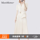 MeetMetro瑪依爾西裝連衣裙女2025春季新款質(zhì)感職業(yè)通勤百褶裙 夏款杏色 S