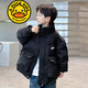 G.DUCKKIDS品牌童裝男童羽絨服兒童冬裝加厚保暖羽絨外套男孩休閑中大童防寒 黑色 120