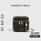 CHARLIE&KELLI CK品牌輕奢包包女包口紅包鏈條單肩斜挎包2025新款高級感小包 黑色【七夕情人節(jié)禮物】