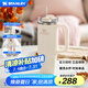 STANLEY巨無霸吸管杯水杯保溫杯大容量辦公車載不銹鋼杯子887ML-米白色