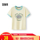 森馬（Semir）哈利波特聯(lián)名短袖T恤女短款2025夏季修身撞色套頭衫109325100045