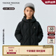 Teenie Weenie Kids【小吐司輕羽絨】小熊童裝24冬中性三防羽絨服 黑松露小吐司（黑色） 150